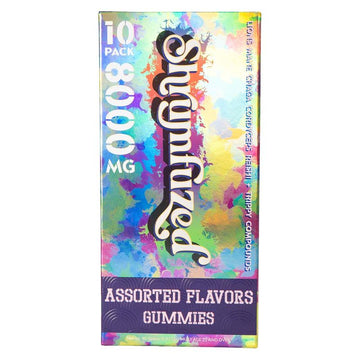 Shrumfuzed - Proprietary Nootropic Gummy 8000mg - Lion's Mane, Reishi, Chaga, and Cordycep Nootropic Tripee Mushroom Blend (10, Assorted)