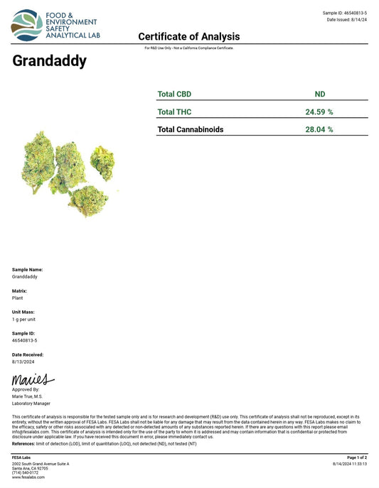 Granddaddy Purp THCA